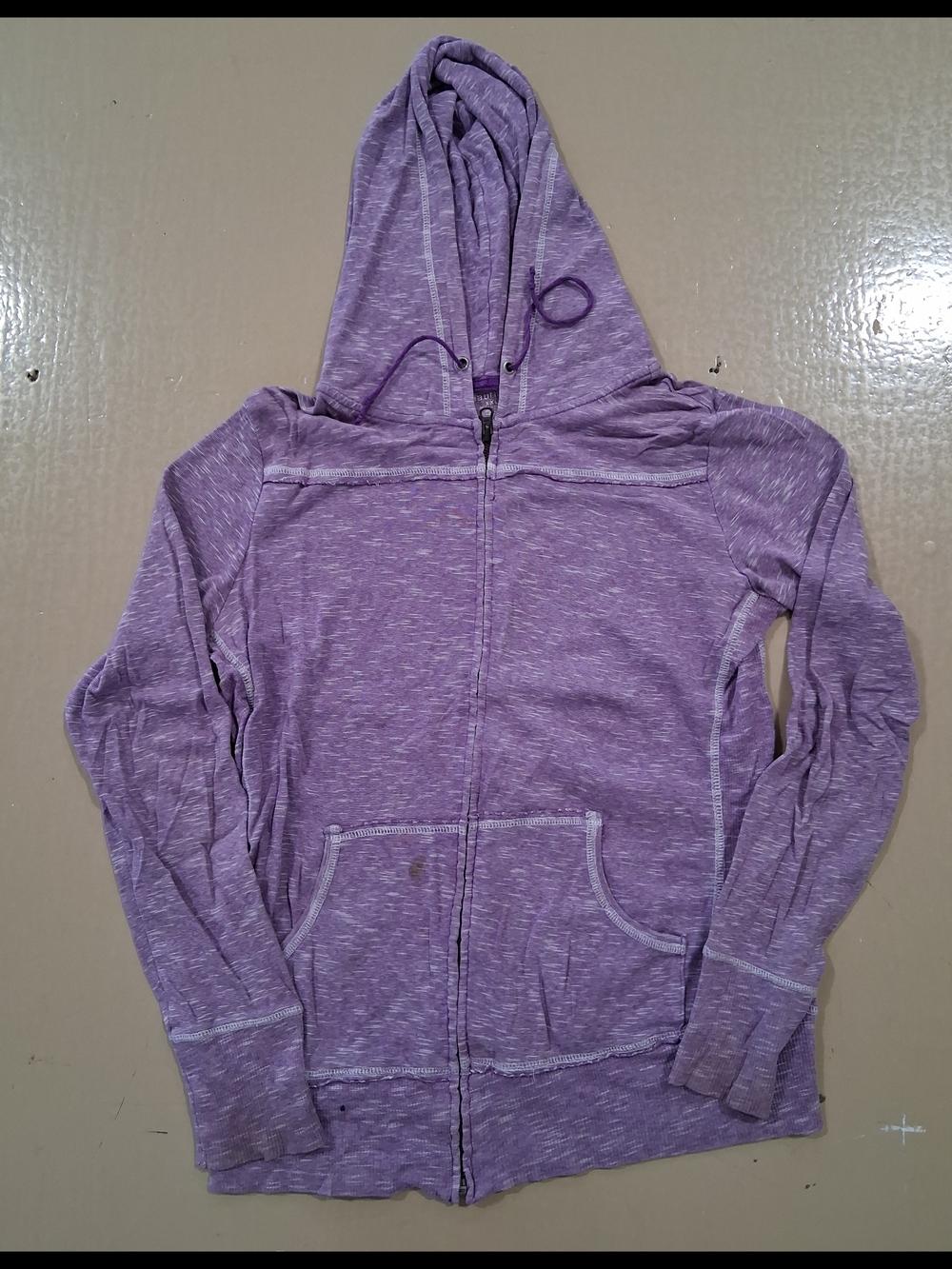 Maurices Lavender Purple Zip-Up Hooded Sweatshirt